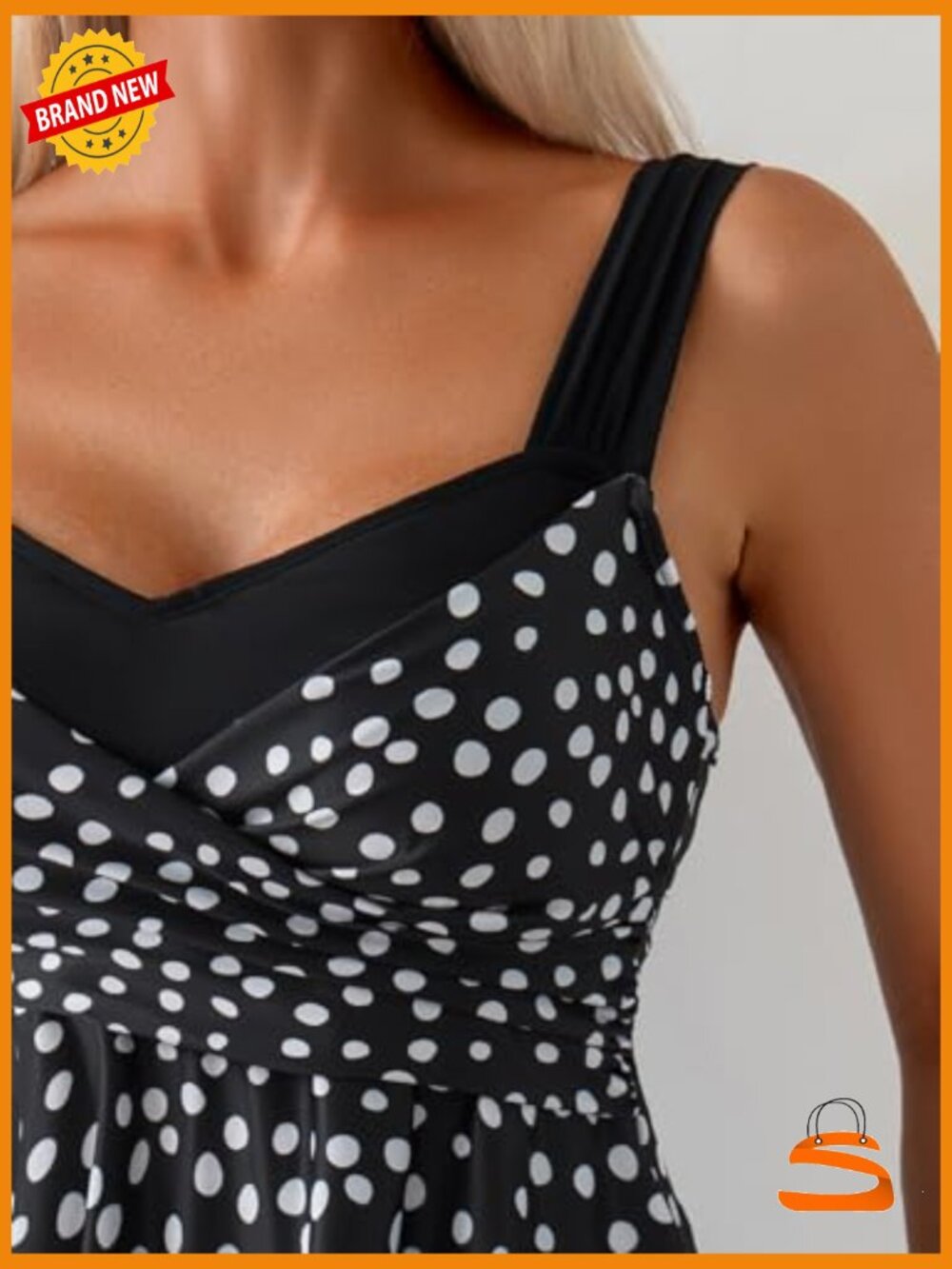 Tummy Control Tankini Swim Set with Boyshort - Medium - Picture 5 of 7